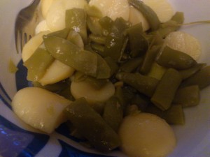 ensalada de judias verdes y patatas