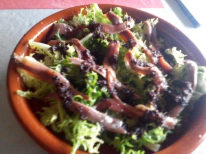 ensalada de anchoas